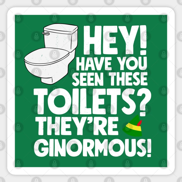 Hey! Have you seen these toilets? They're ginormous Sticker by BodinStreet